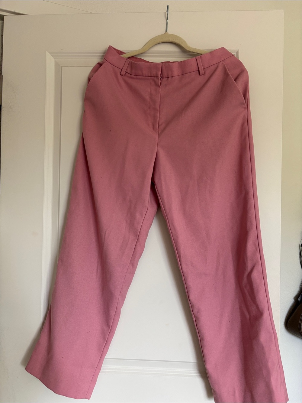 H&M Pink High-Waist Trousers